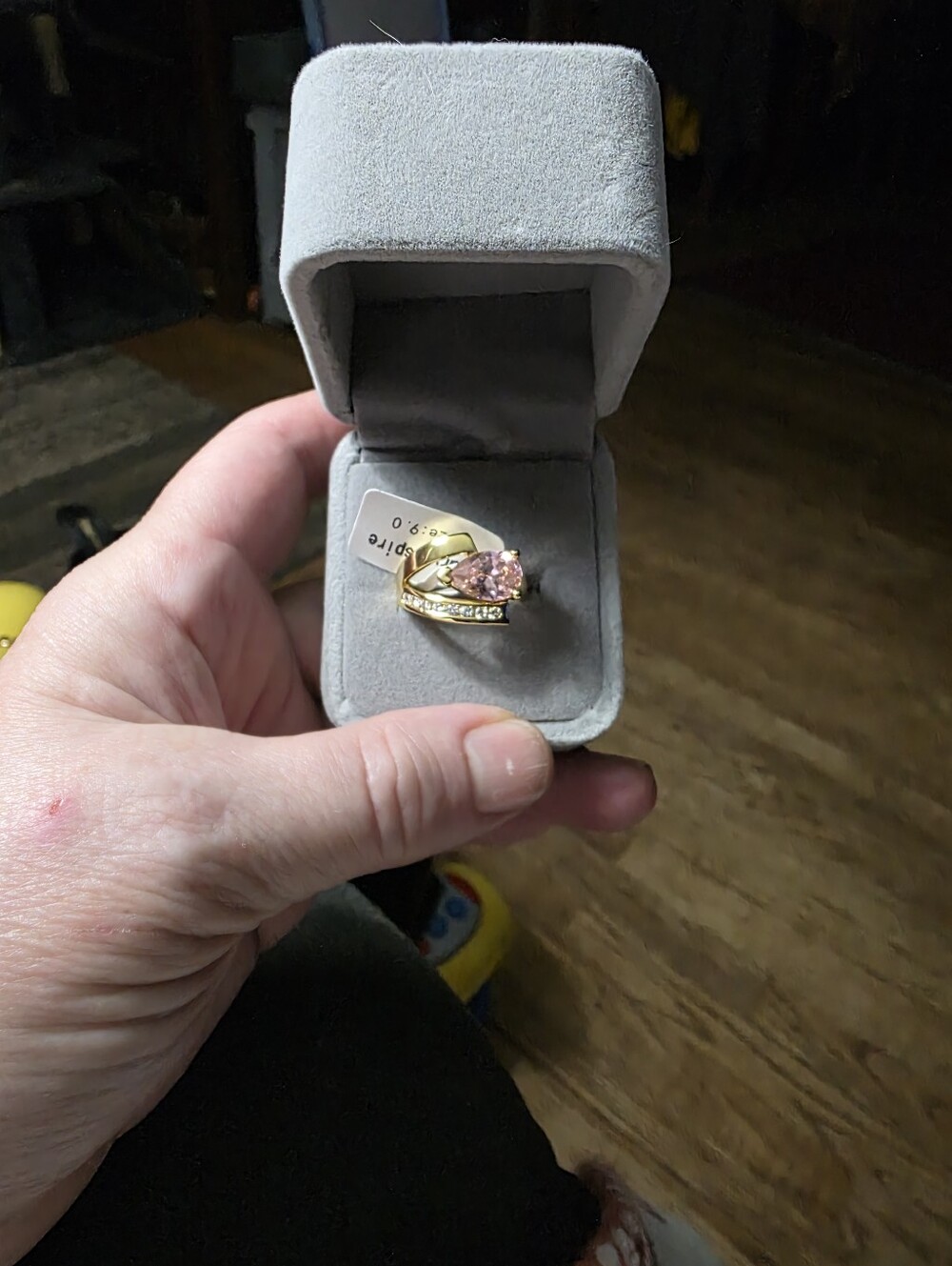 Beautiful Pink Stone Ring  Size 9!!Never Wore